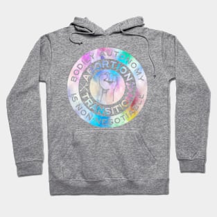 Bodily Autonomy in Rainbow Hoodie